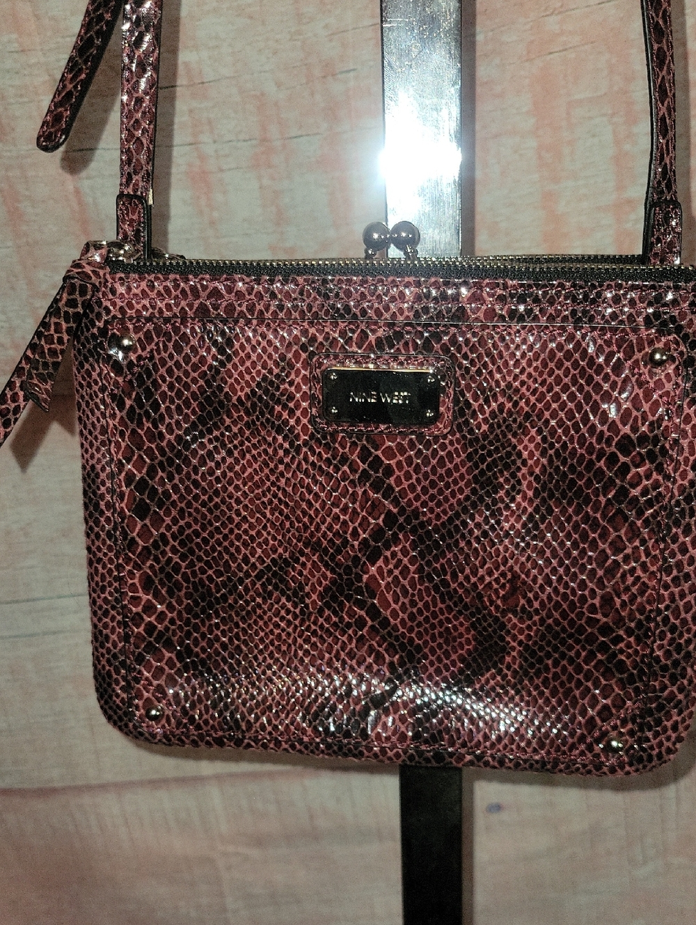 Nine West Snakeskin Crossbody Purse